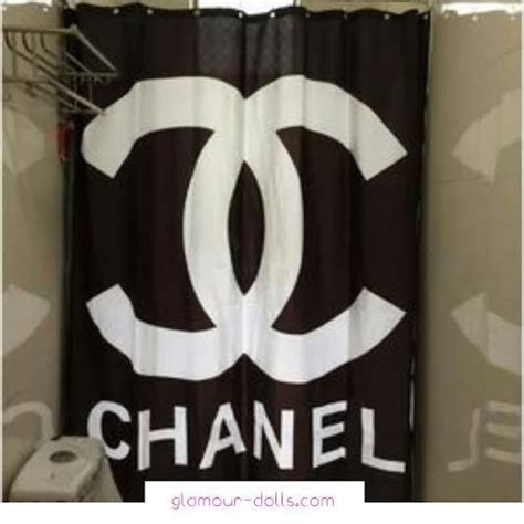 designer shower curtains chanel.